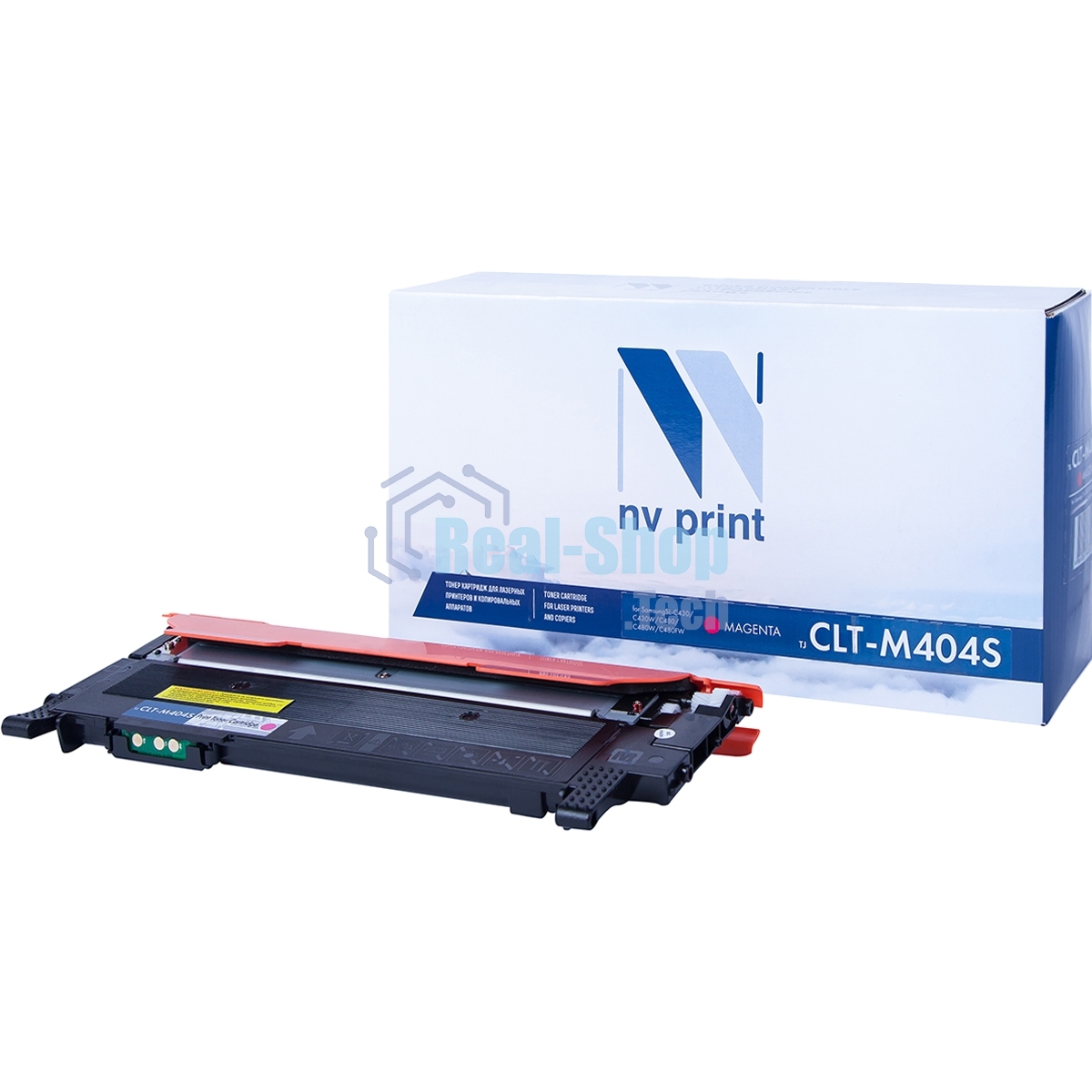 Картридж лазерный NVPrint совместимый Samsung CLT-M404S Magenta для SL-C430/C430W/C480/C480W/C480FW (1000k)