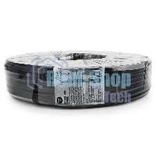 Кабель Gembird Кабель телефонный 100м (4-х жильный, 2 пары, плоский) черный