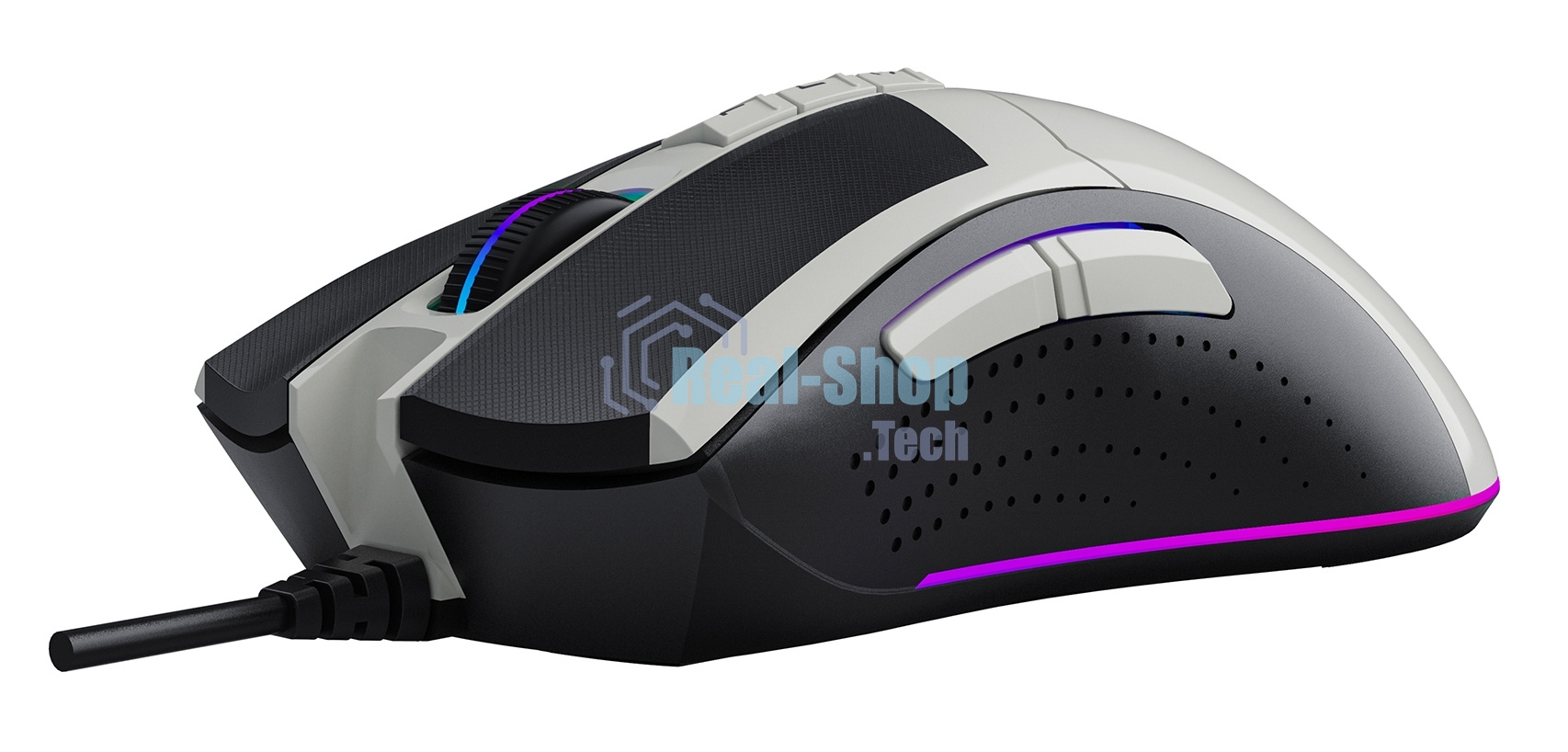 Мышь проводная A4Tech Bloody W90 Max белый/черный, 10000 dpi, USB, кнопки - 10
