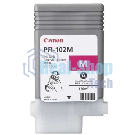 Картридж струйный Canon PFI-102M (0897B001) пурпурный (130 мл.) для Canon imagePROGRAF iPF605, iPF610., iPF650, iPF655, iPF710, iPF755, LP17, iPF510