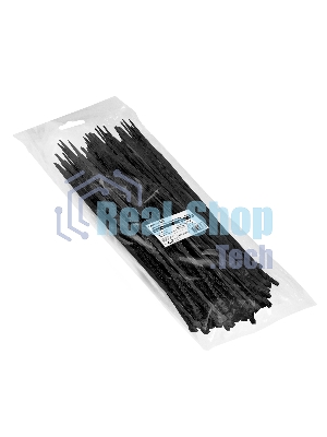 Стяжка (хомут) нейлоновая ExeGate EX293136RUS CV66-400x7.5B (нейлон 6.6, 400x7.5 мм, неоткрывающаяся, halogen free, -40°C - +85°C, черная, 100 шт)