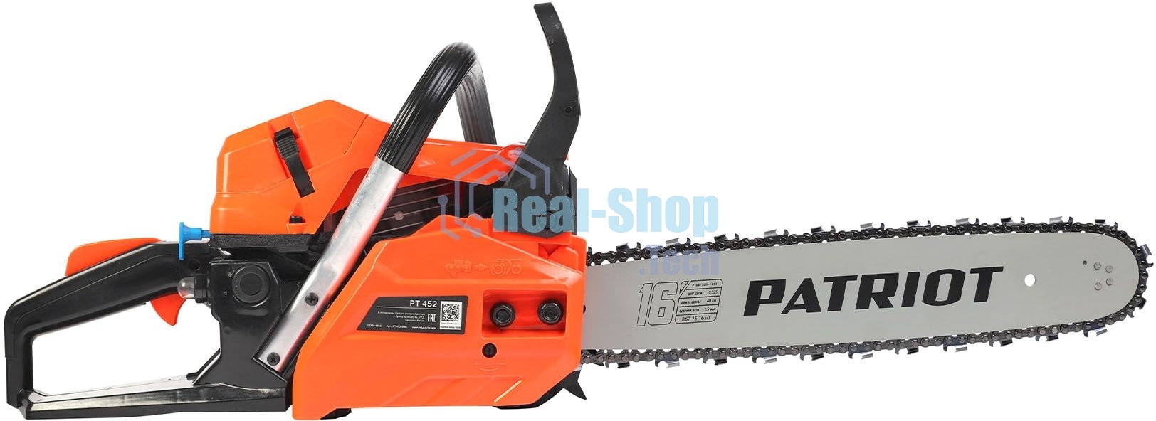 Пила цепная бензиновая Patriot PT 452, 3,4л.с., шина 16