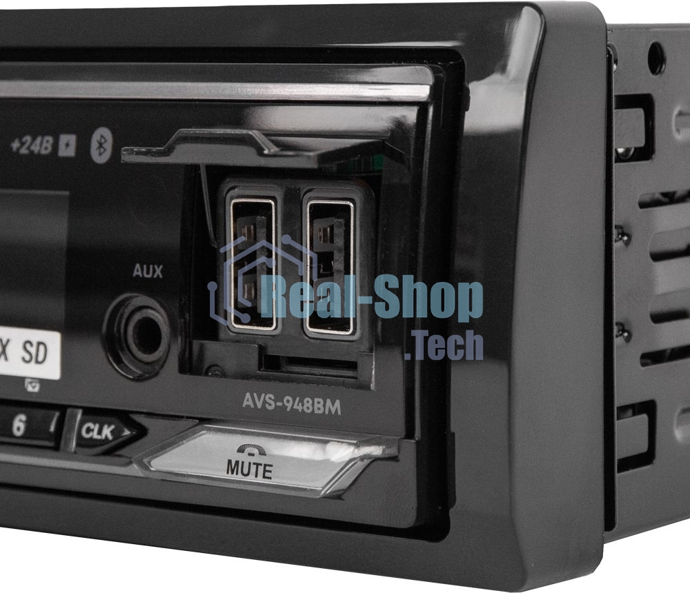 Автомагнитола ACV AVS-948BM, 1 DIN, Bluetooth, USB Type-A, AUX