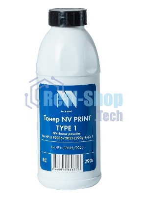 Тонер NVPrint HP P2035/2055 (CE505A/ CE505X) (290г) для HP LaserJet P2030, P2035, P2050,P2055; Canon (719) LBP 6650, 6680, 6300, 6310, MF 5840, 5880, 5940, 5980 Type1