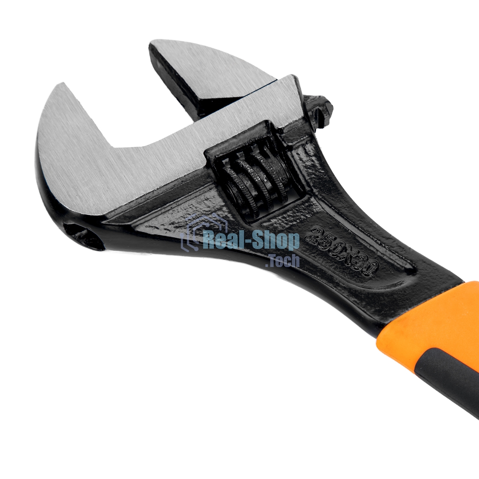 Ключ разводной Sparta 250 мм, двухкомпонентная рукоятка