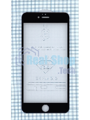 Защитное стекло 6D для Apple iPhone 6/6S Plus черный