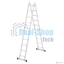 Лестница шарнирная алюминиевая Сибртех 4х5