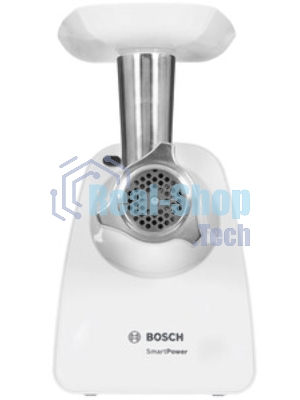 Мясорубка электрическая Bosch MFW2515W белый, 1500 Вт, 1.7 кг/мин, защита от перегрузки, насадки - 4