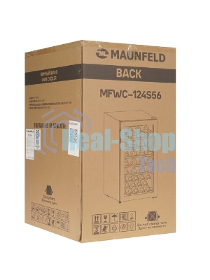 Винный шкаф Maunfeld MFWC-124S56 черный, 124 л, 1 отсек, 56 бут., класс G