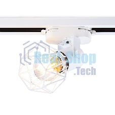 Трековый однофазный светильник Ambrella light GL5001 WH белый E27 max 40W D92*163