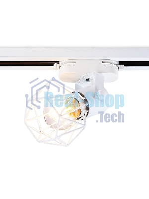 Трековый однофазный светильник Ambrella light GL5001 WH белый E27 max 40W D92*163