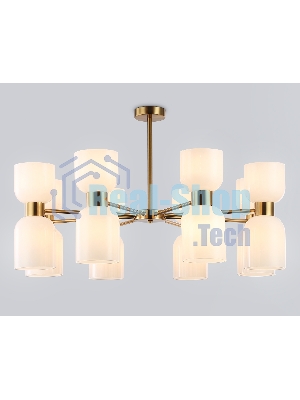 Люстра Ambrella light LH56095/16 BS/FR латунь/белый матовый E14*16 max 40W D860*510