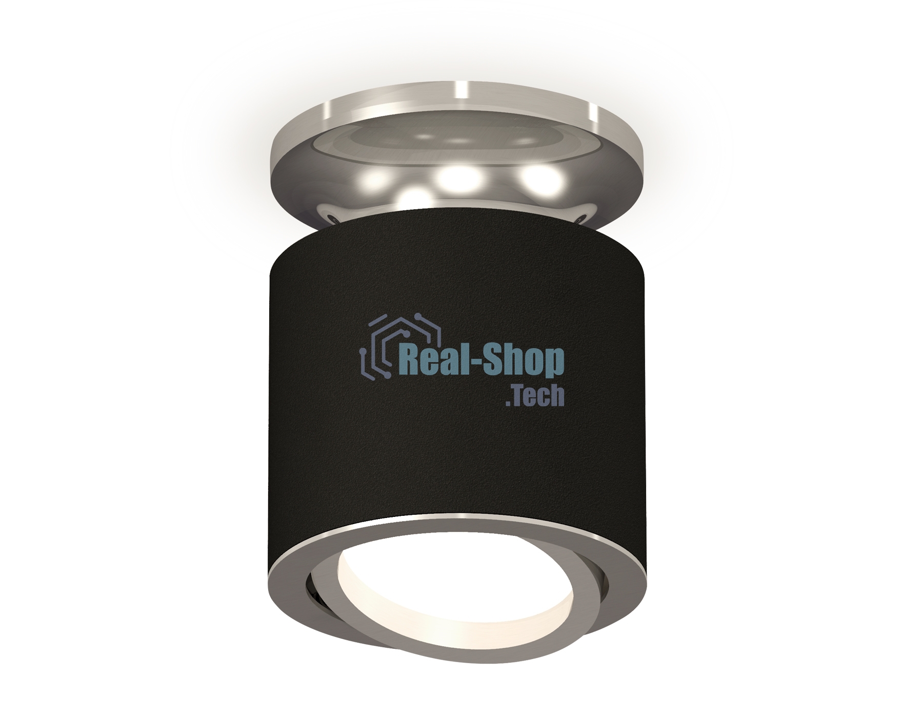 Светильник Ambrella Light XS7402081 SBK/PSL черный песок/серебро полированное MR16 GU5.3 (N7927, C7402, N7003)