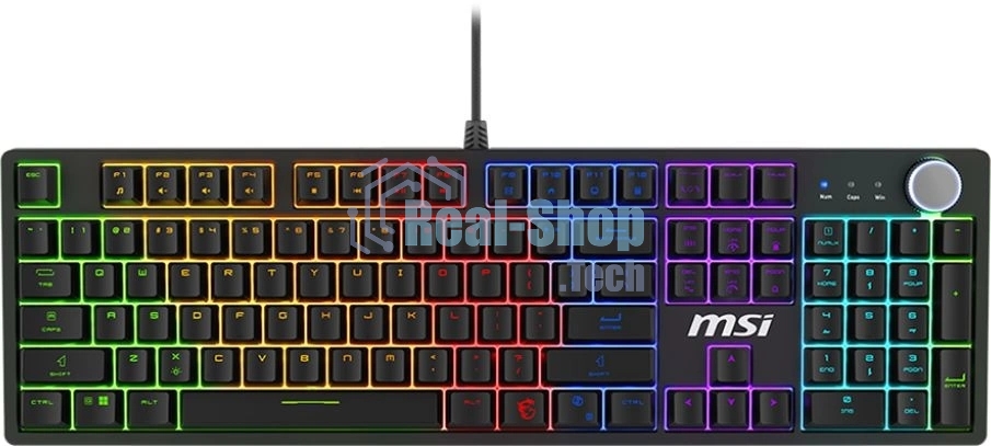 Клавиатура MSI Forge GK320 проводная, USB Type-A, чёрный
