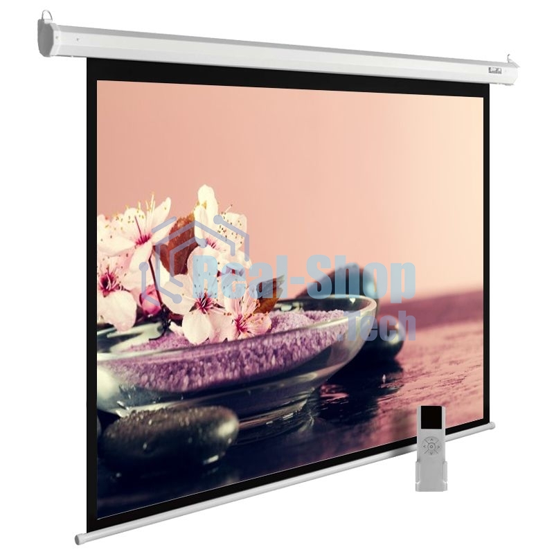 Экран Cactus 270x360 см MotoExpert CS-PSME-360x270-WT 4:3 настенно-потолочный рулонный белый (моторизованный привод)