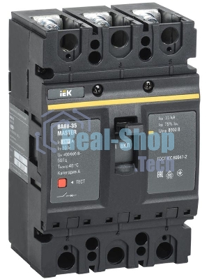 Выключатель автоматический 3п 160А 35кА ВА88-35 MASTER IEK SVA30-3-0160-02