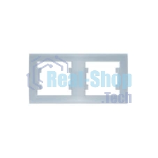 Рамка 2-м Бриллиант горизонт. серебр. UNIVersal 7949711