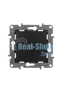 Розетка телевизионная TV Звезда, алюминий ETIKA