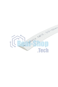 Трубка термоусаживаемая Rexant 8.0/4.0мм белый ролик 2.44 м