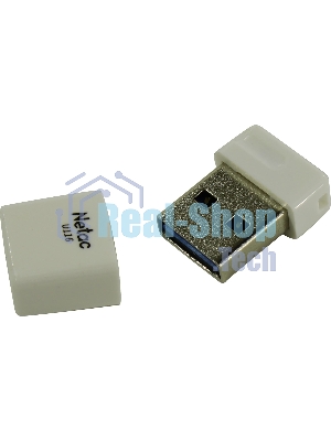 Флешка USB Netac U116 mini (NT03U116N-064G-32WH), 64Gb, USB 3.2, R/W 90/30, белый