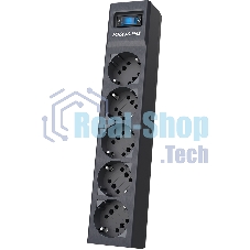 Сетевой фильтр Pilot sG-Max 5 outlets (GP), 15А/3.3 kVt, automatic circuit-breaker, 10 m, gfaphite