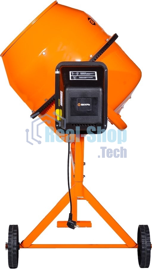 Бетономешалка Вихрь БМ-180П 800 Вт, 180 л, полиамидный венец, 32 об/мин