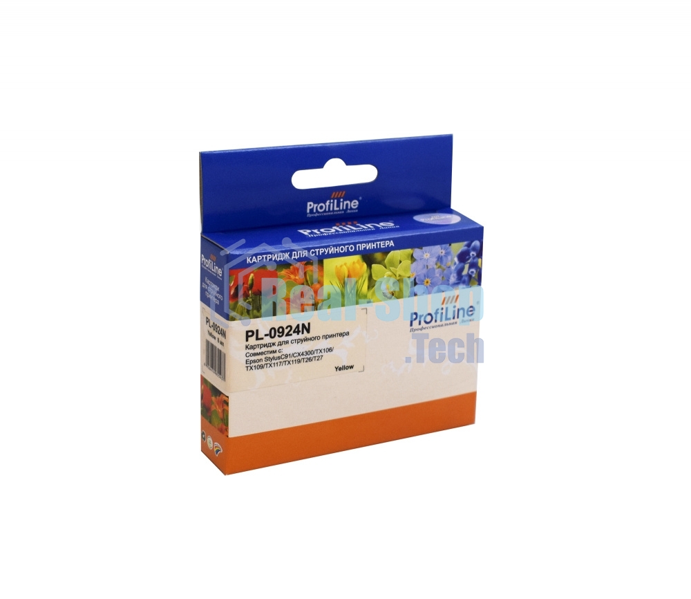 Картридж струйный ProfiLine PL-0924N для принтеров Epson StylusC91/CX4300/TX106/TX109/TX117/TX119/T26/T27 Yellow водн