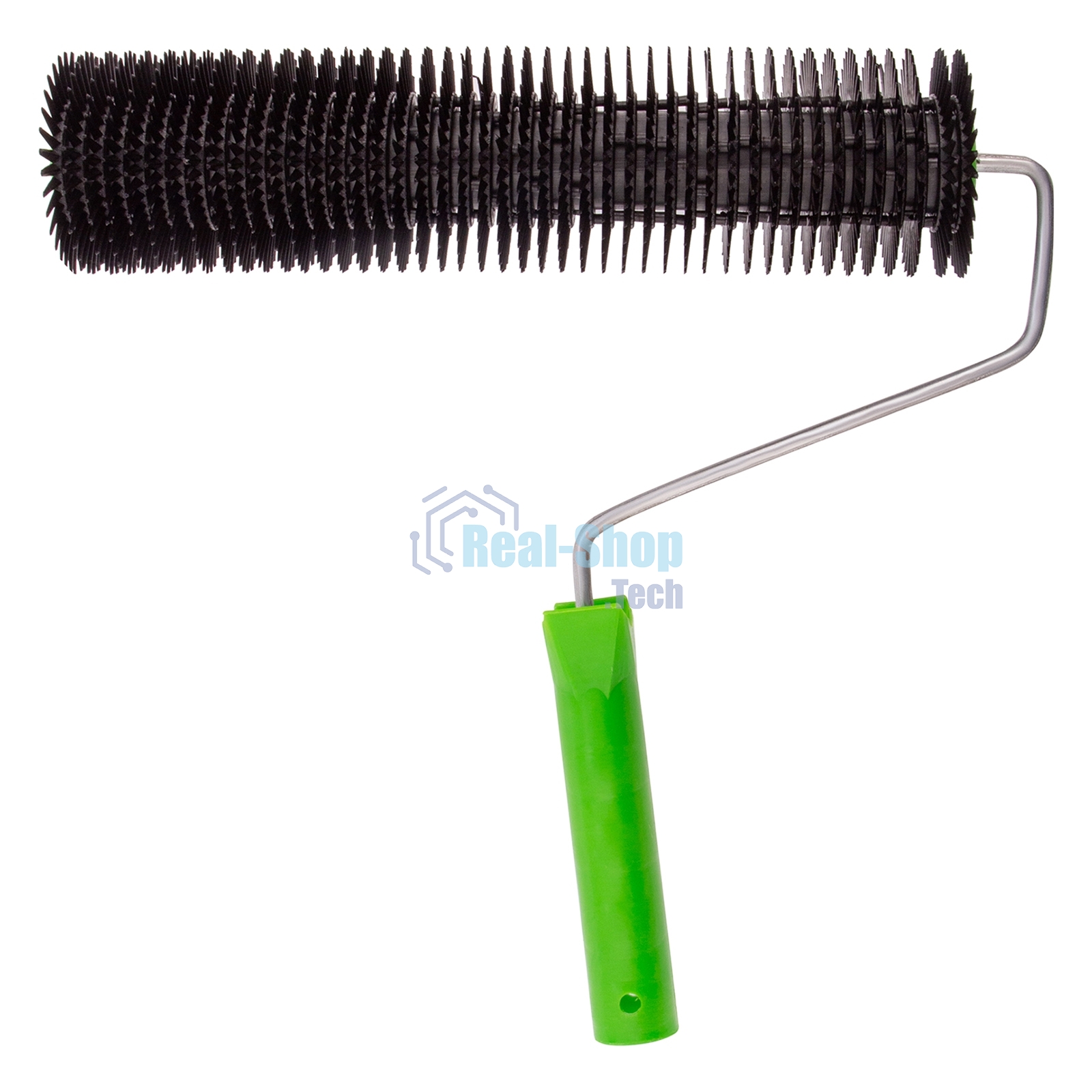 Валик игольчатый для наливных полов с ручкой Сибртех, острая игла, 300 мм