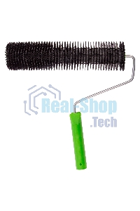 Валик игольчатый для наливных полов с ручкой Сибртех, острая игла, 300 мм