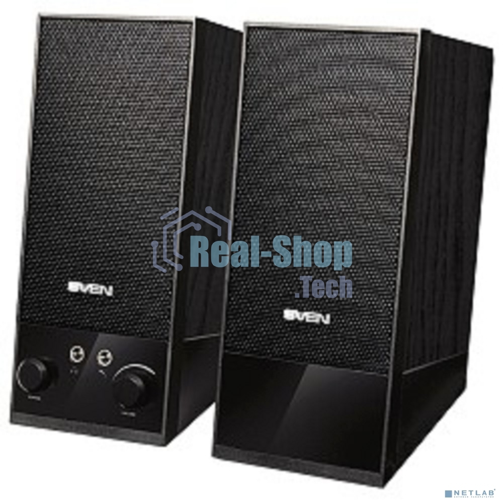 Акустическая система Sven SPS-604 2.0 черный 4Вт