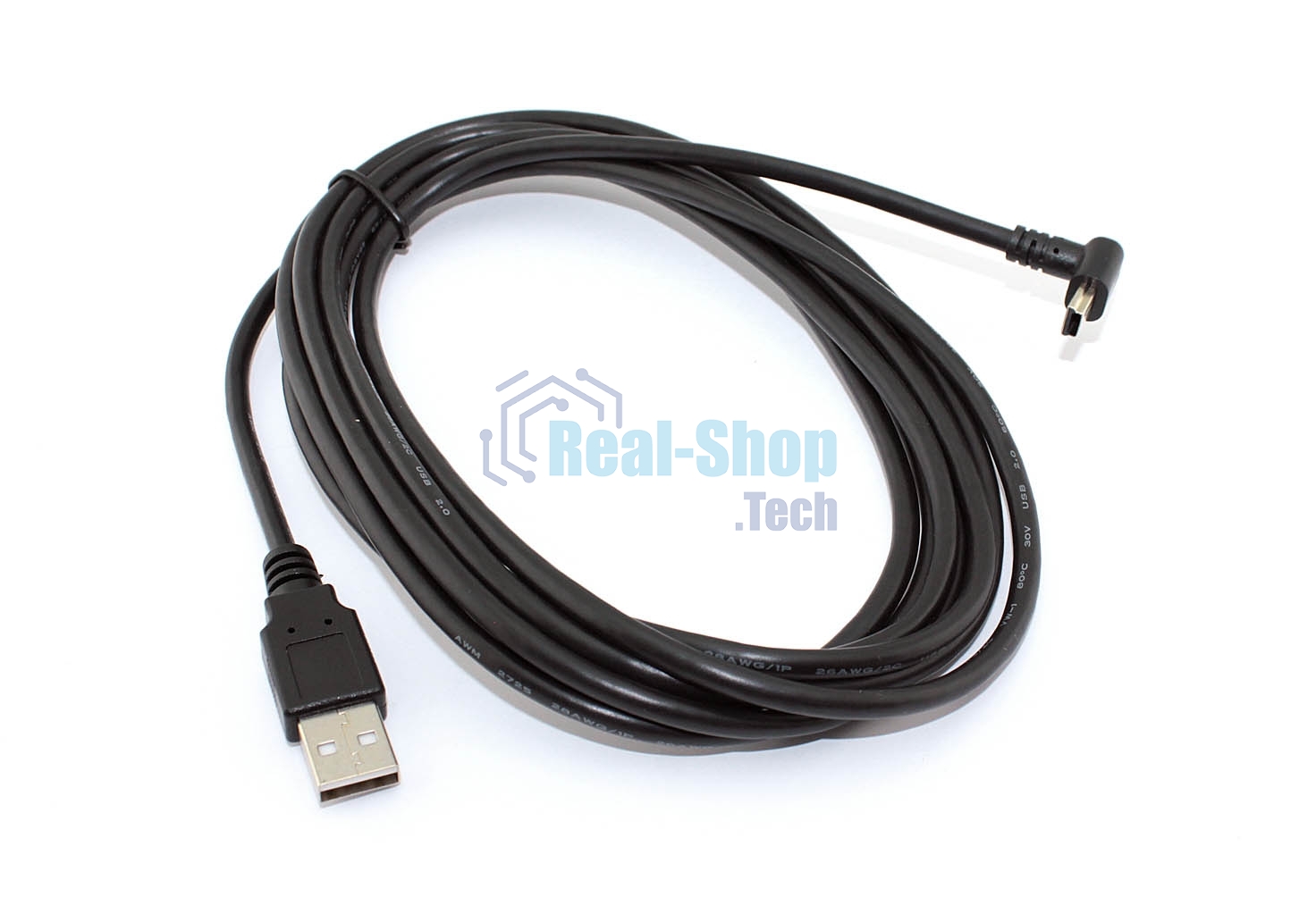 Кабель USB Type A на Mini USB угол вверх 3 м
