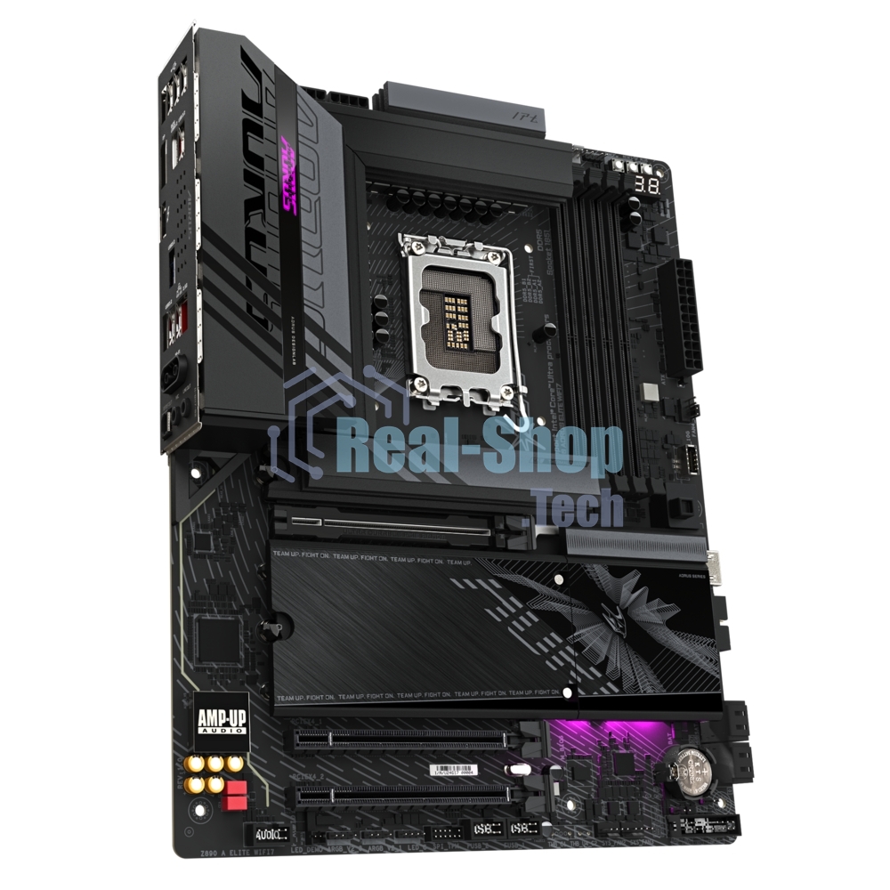 Материнская плата Gigabyte Z890 AORUS ELITE, LGA 1851, Intel Z890, 4xDDR5, 4xSATA, 4xM.2, 1xPCI-E 5.0 x16, 2xPCI-E 4.0 x4, 1xDP, 1xUSB-C (видео), 1x 2.5Gb LAN, 4xUSB-A 2.0, 3xUSB-A 3.2 Gen 1, 2xUSB-A 3.2 Gen 2, 1xThunderbolt 4, 2x3.5 мм, TOSLINK (S/PDIF), 7.1, ATX