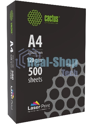 Бумага Cactus CS-LPA4120500 A4/120г/м2/500л./белый для лазерной печати