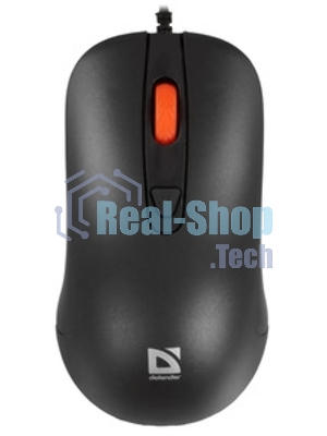 Мышь проводная Defender Omega MB-522 черный, 1600 dpi, USB, кнопки - 4
