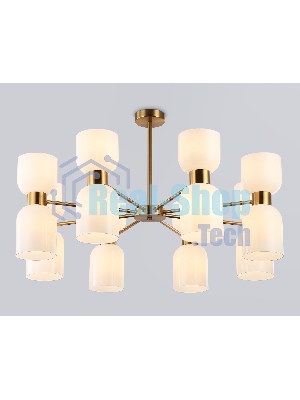 Люстра Ambrella light LH56095/16 BS/FR латунь/белый матовый E14*16 max 40W D860*510