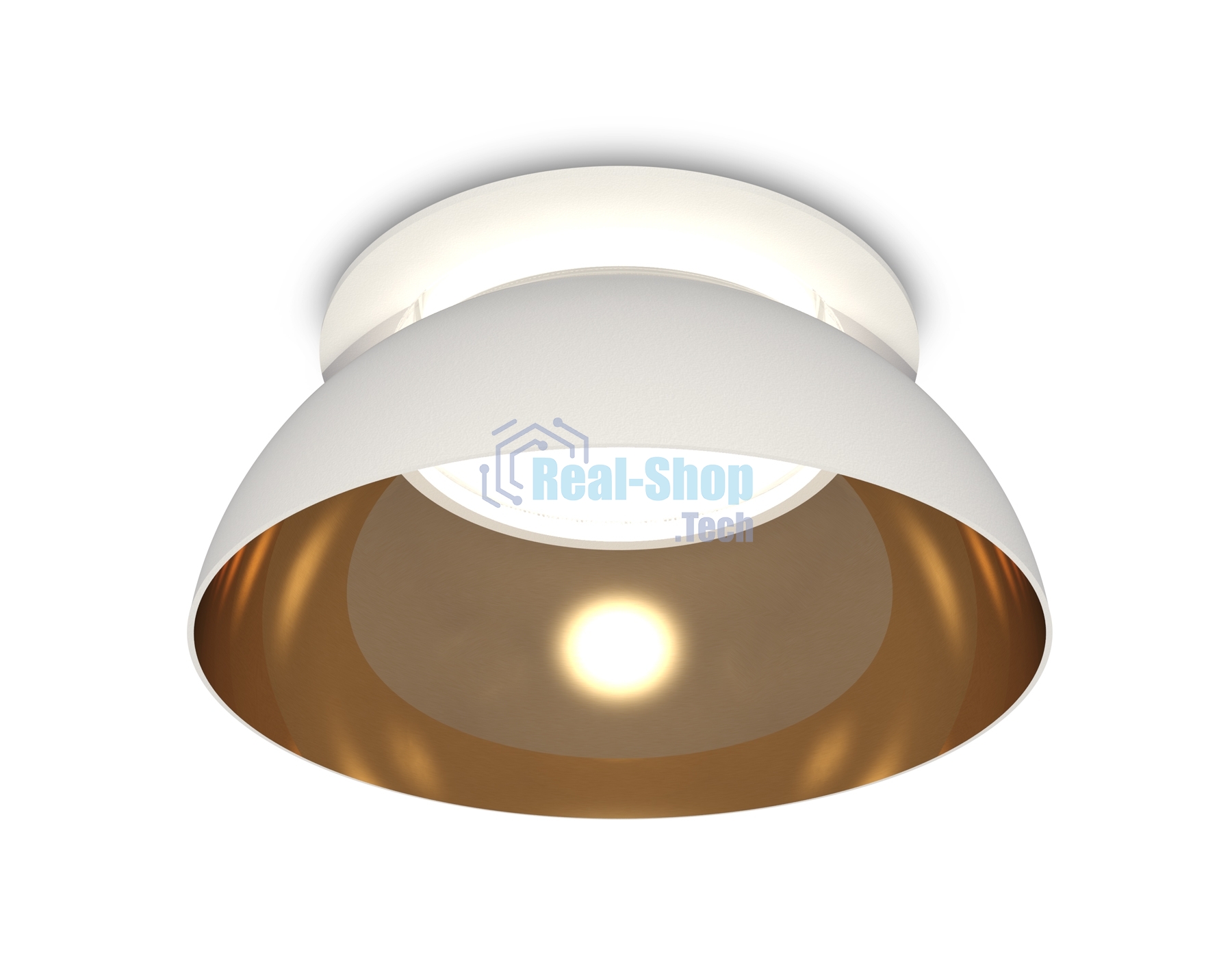 Комплект встраиваемого светильника Ambrella light XC8050101 SWH/PYG/CL белый песок/золото желтое полированное/прозрачный GX53 (C8050, N8144)