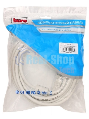 Кабель VGA Buro CAB016S-10M VGA HD15 (m)/VGA HD15 (m) 10м феррит.кольца