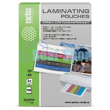 Пленка для ламинирования Cactus 125мкм A4 (100 шт) глянцевая 216x303 мм CS-LPGA4125100