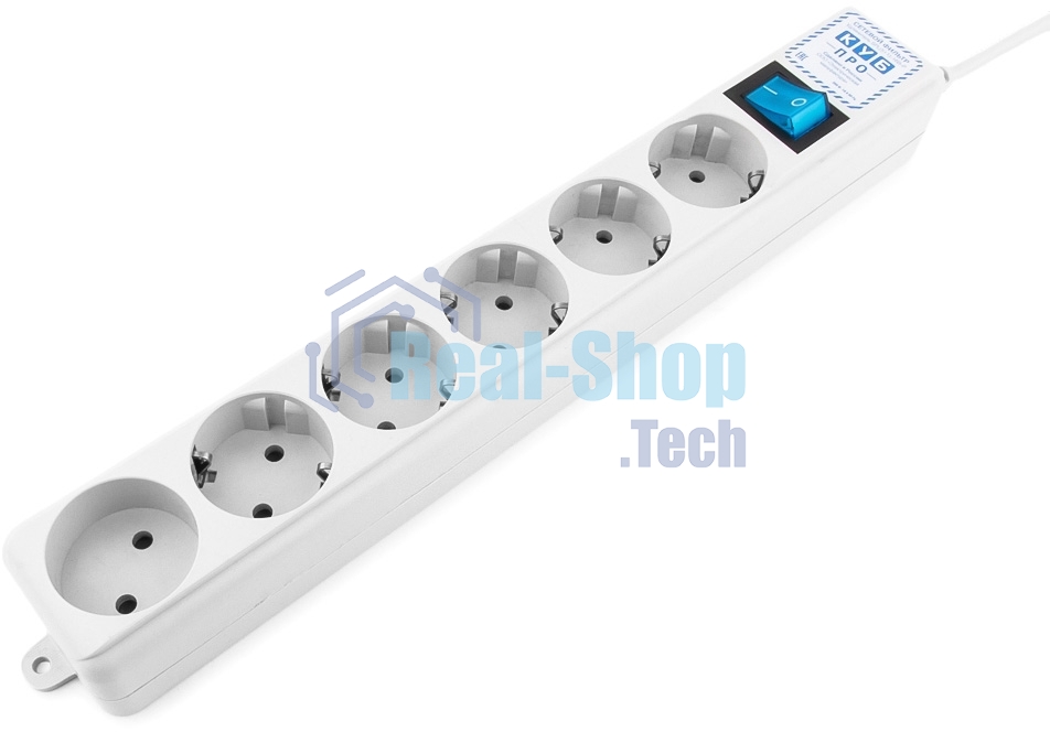 Фильтр-удлинитель PowerCube PRO (SPL(5+1)-16B-P-3M) 3.0 м, LC контур - подавление В/Ч помех, 16А/3,5кВт