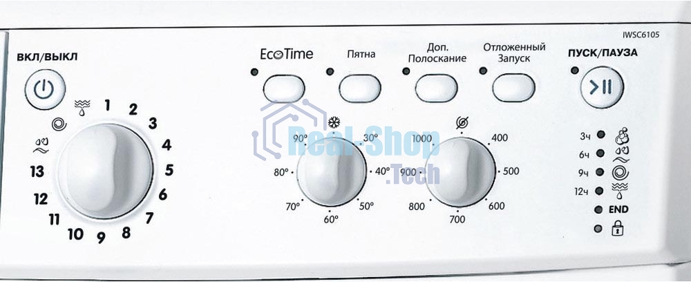 Стиральная машина Indesit IWSC 6105 белый, загрузка фронтальная 6 кг, 1000 об/мин., класс: А