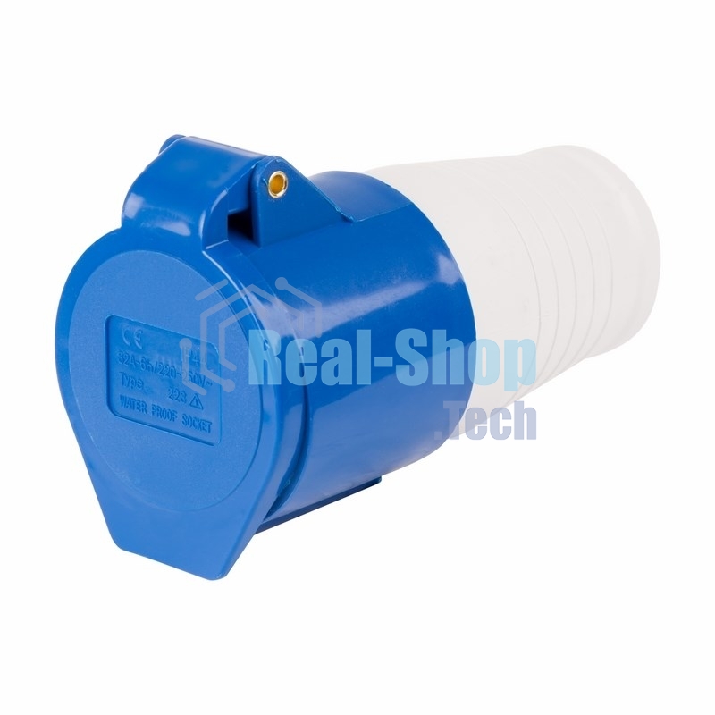 Розетка Rexant 223 переносная 2Р+РЕ 32А 220В IP44
