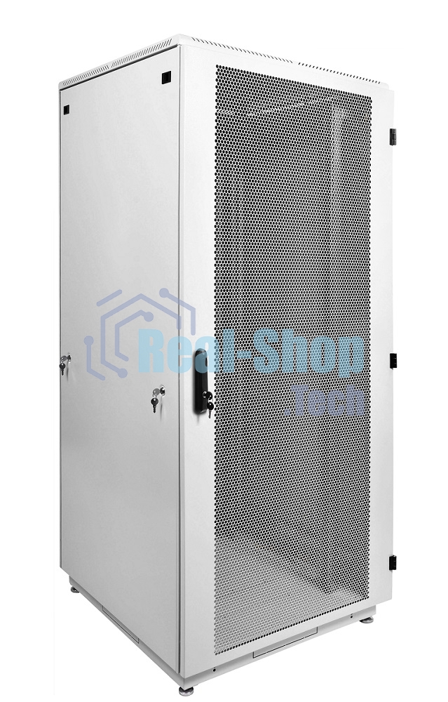 Шкаф коммутационный ЦМО ШТК-М-42.8.8-4ААА 42U 800x820 мм пер. дв. перфор. задн. дв. стал. лист 2 бок. пан. 500 кг белый