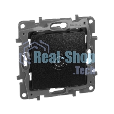 Розетка телевизионная TV Звезда, алюминий ETIKA