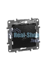 Розетка телевизионная TV Звезда, алюминий ETIKA