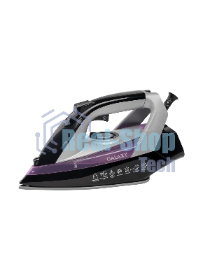Утюг Galaxy Line GL 6128 фиолетовый/черный, 2200 Вт, 30 г/мин, 140 г/мин, 150 мл