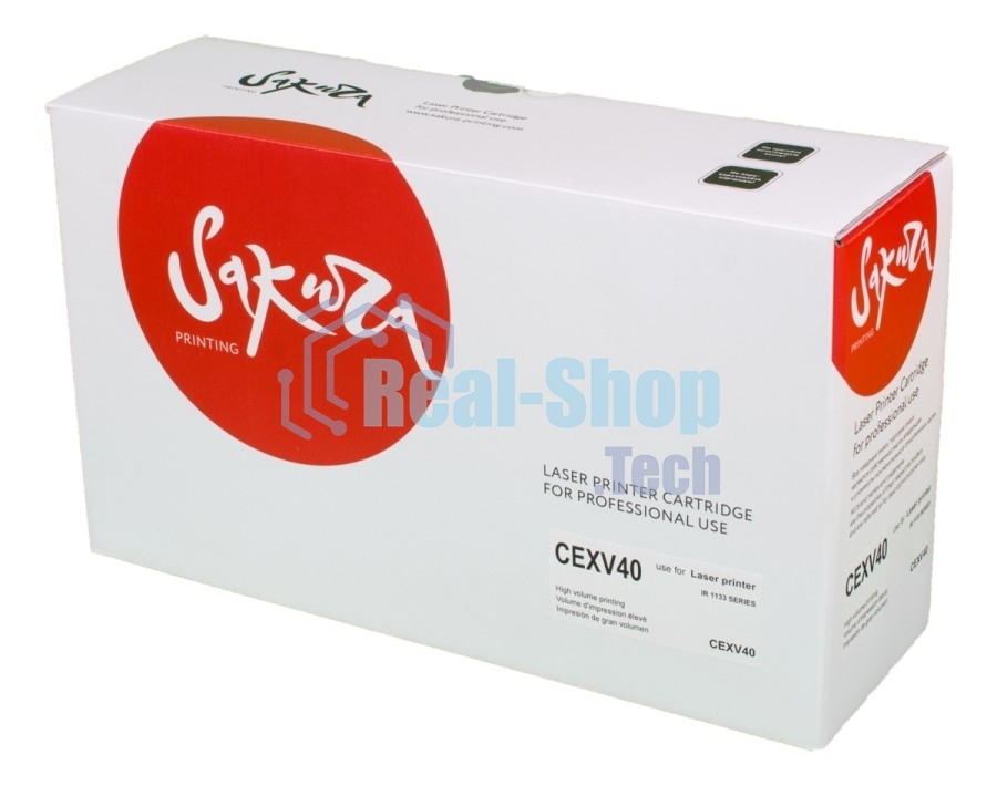 Картридж Sakura CEXV40 для Canon IR1133, iR1133A, iR1133IF, черный, 6000 к.