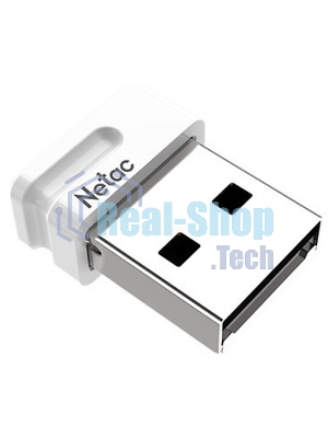 Флешка USB Netac U116 mini (NT03U116N-064G-32WH), 64Gb, USB 3.2, R/W 90/30, белый