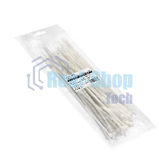 Стяжка (хомут) нейлоновая ExeGate EX293135RUS CV66-400x7.5W (нейлон 6.6, 400x7.5 мм, неоткрывающаяся, halogen free, -40°C - +85°C, белая, 100 шт)