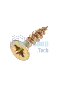 Саморез универсальный Kranz 4х16, желтый цинк, пакет (1000 шт/уп)