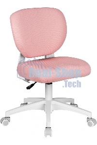 Кресло детское Cactus CS-CHR-3594PK розовый крестов. пластик белый